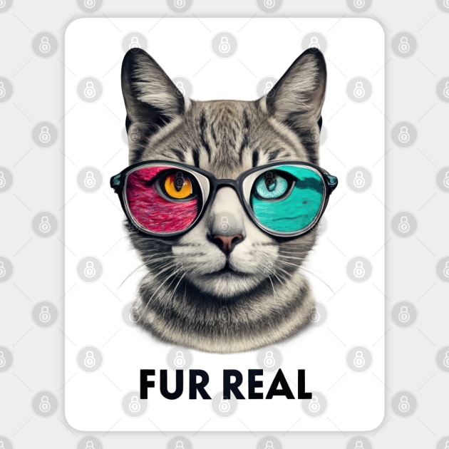 Fur Real Cat Sticker by TooplesArt
